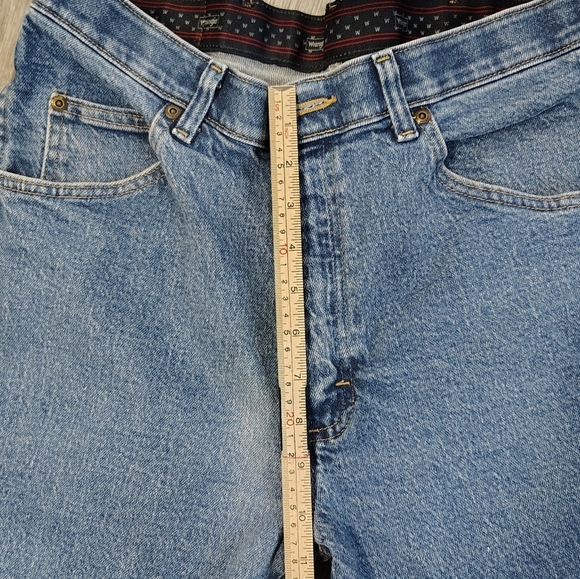 Wrangler Blue Straight Jeans Classic Denim - Picture 6 of 6